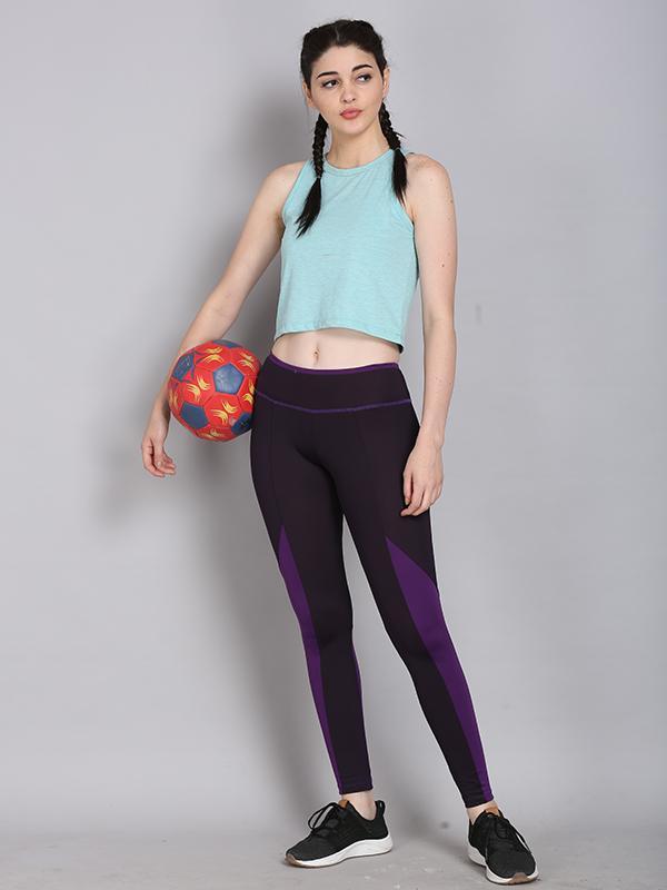 Gym Training Leggings in Purple Color