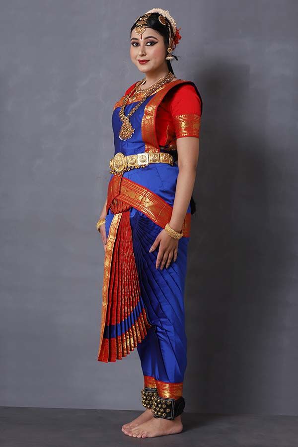 navy blue bharatanatyam dress Dark Purple and Blue Bharatanatyam Costume
