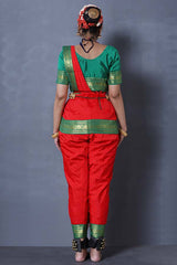Red Green Traditional Bharatanatyam Dress