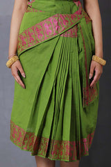 Bharatanatyam Dance Dress (Forest Green with Green Blouse)