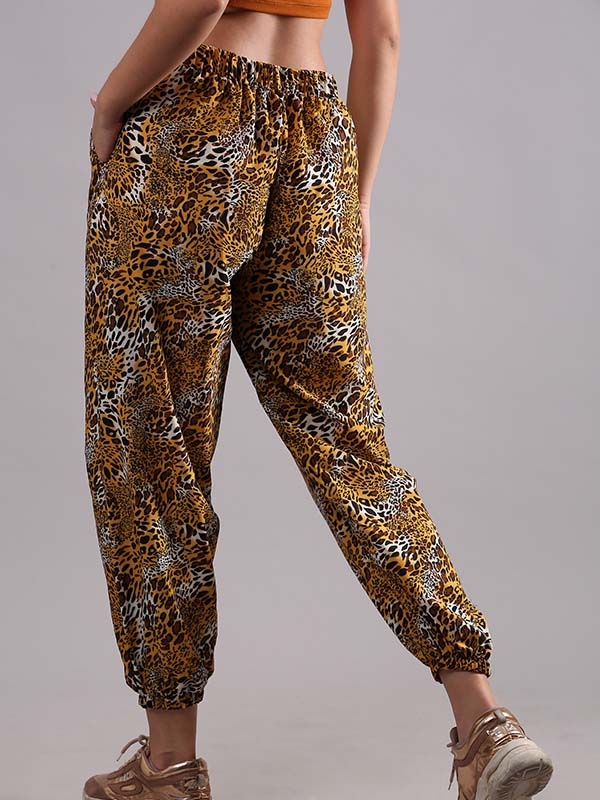Leopard Print Afghani Pants