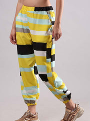 Multicolor Stripes Harem Pants