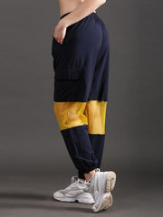 Blue - Yellow Track Pants For Women