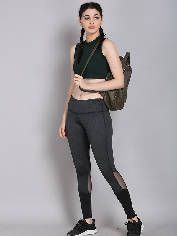 Workout Tights Women's Mesh Workout Pants Women High Waist