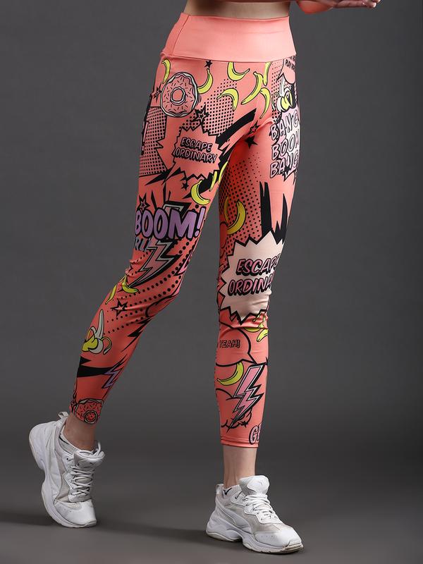 Emily Colorful Printed Gym Leggings