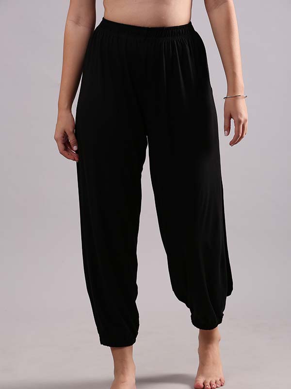 Go Colors pantswomenindianwear  Buy Go Colors Women Black Viscose Harem  Pants Online  Nykaa Fashion