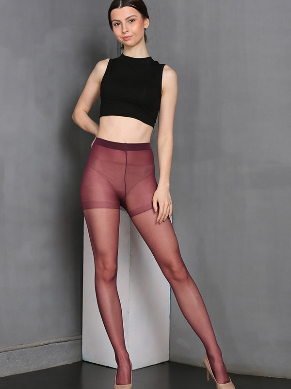 Wine Ballet Tights For Women