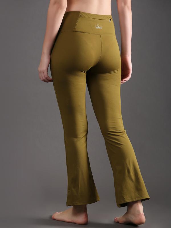 Olive Yoga Pants with Back Pocket