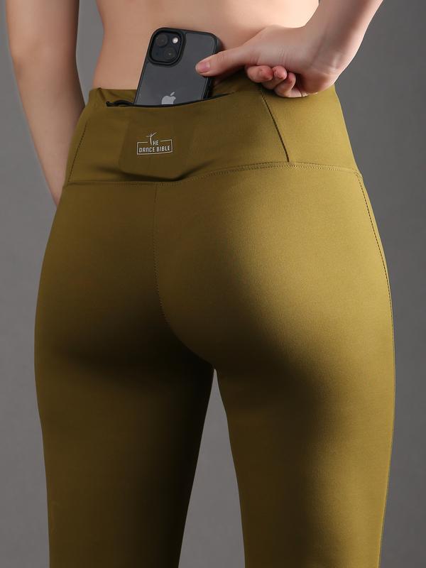 Buy Wardrobe Malfunction Olive Green Fitness Leggings Side Mesh Strechable  Tights Gymwear yogawear Yoga Pants at Amazonin