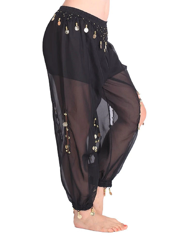 Gold Coin Belly Dance Harem Pants for Women – The Dance Bible