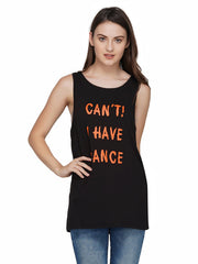 Black Can't, I Have Dance Funky Printed Sando