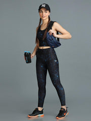 Stylish Printed Padded Sports Cropped Top