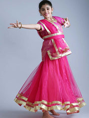 Pink Kathak Dance Dress