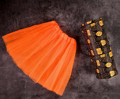 3 Layered Orange Ballet Tutu Skirt for 3-8 Years Kids