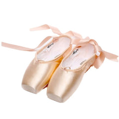 Ballet Pointe Shoes With Sewn Ribbon