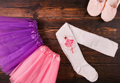 3 Layered Purple Ballet Tutu Skirt for 3-8 Years Kids