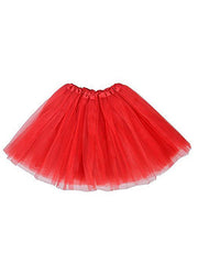 3 Layered Red Ballet Tutu Skirt for 3-8 Years Kids