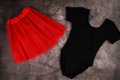 3 Layered Red Ballet Tutu Skirt for 3-8 Years Kids