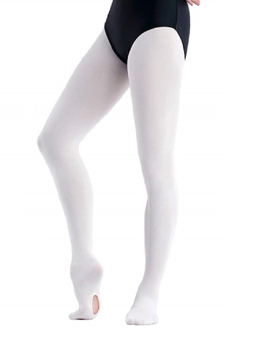 Unisex Footed White Color Ballet Tights – The Dance Bible
